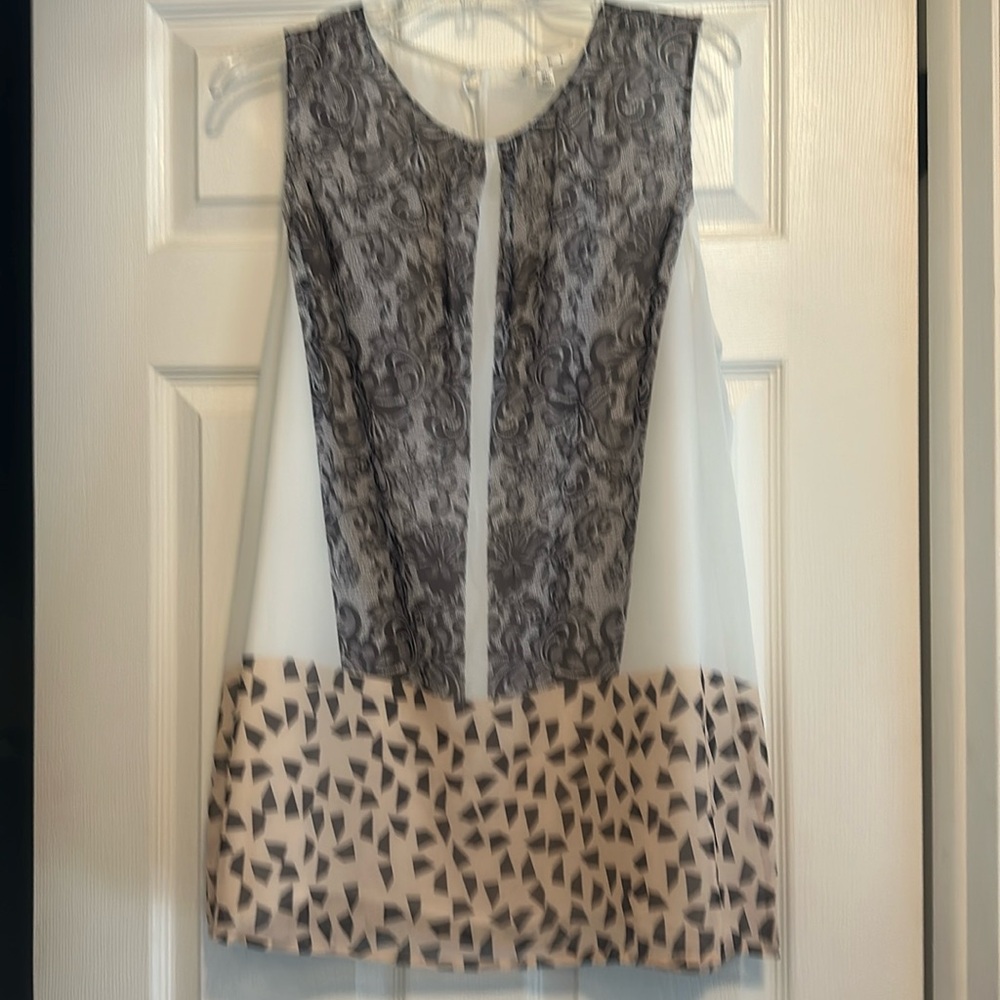 Cabi cream spotty design tank top